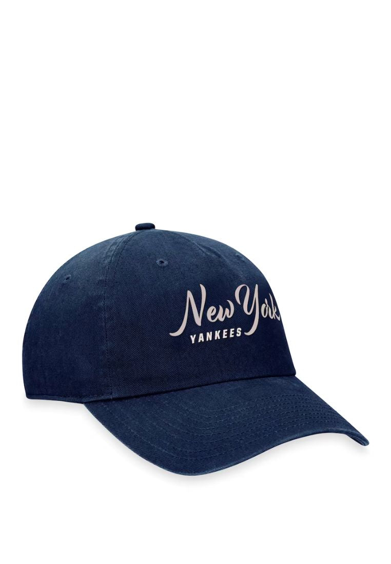 NY YANKEES Fanatics Branded Navy Script Adjustable Hat