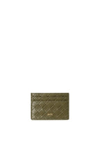 Woven Texture Card Holder – Dark Brown Green