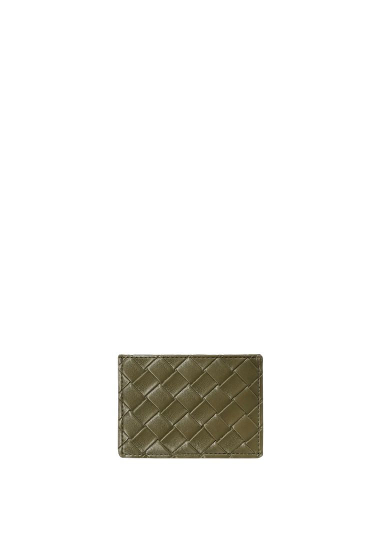 Woven Texture Card Holder – Dark Brown Green