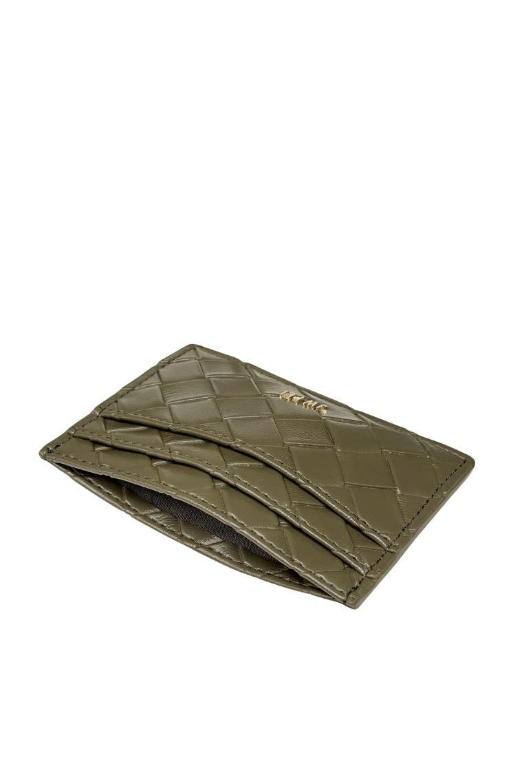 Woven Texture Card Holder – Dark Brown Green