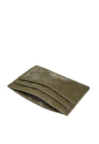 Woven Texture Card Holder – Dark Brown Green