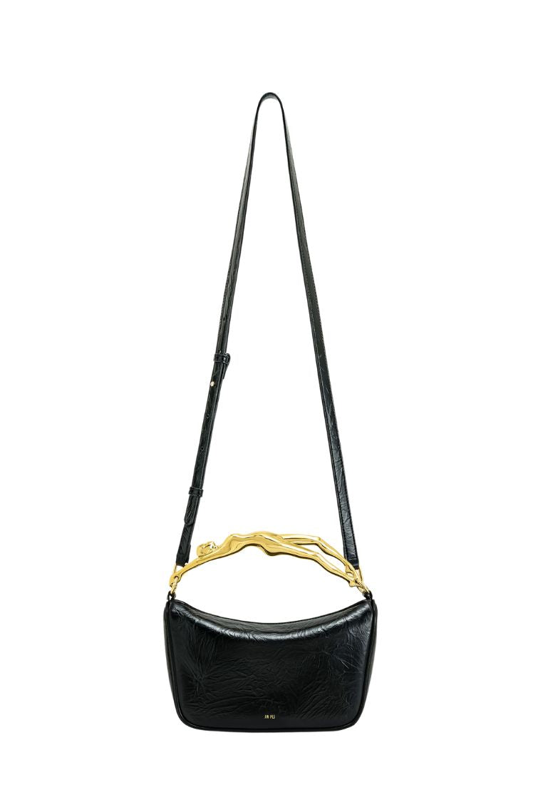Jenny Human-shaped Handle Handbag - Black