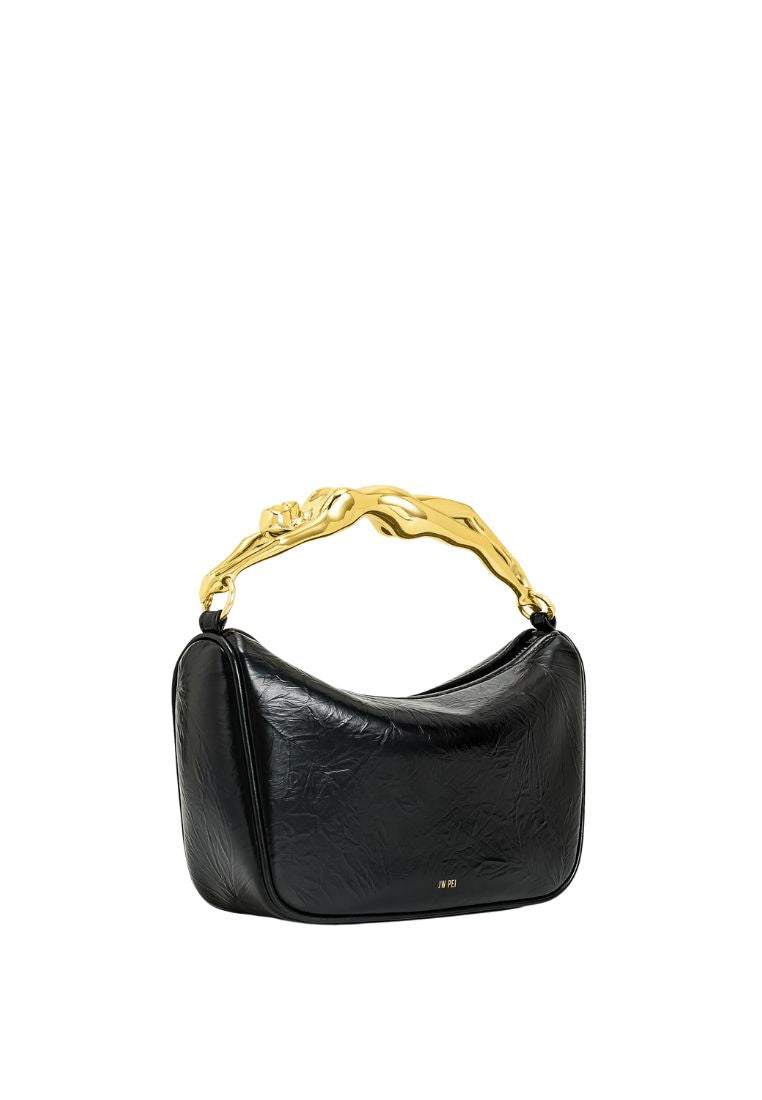 Jenny Human-shaped Handle Handbag - Black