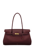 Yara Large Shoulder Bag - Burgundy