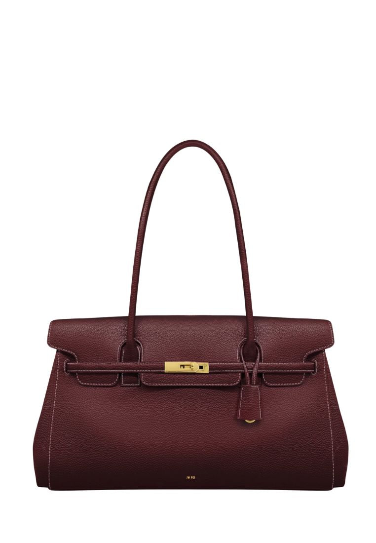 Yara Large Shoulder Bag - Burgundy