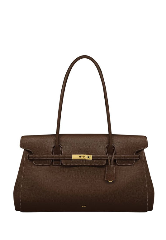 Yara Large Shoulder Bag - Chocolate Brown