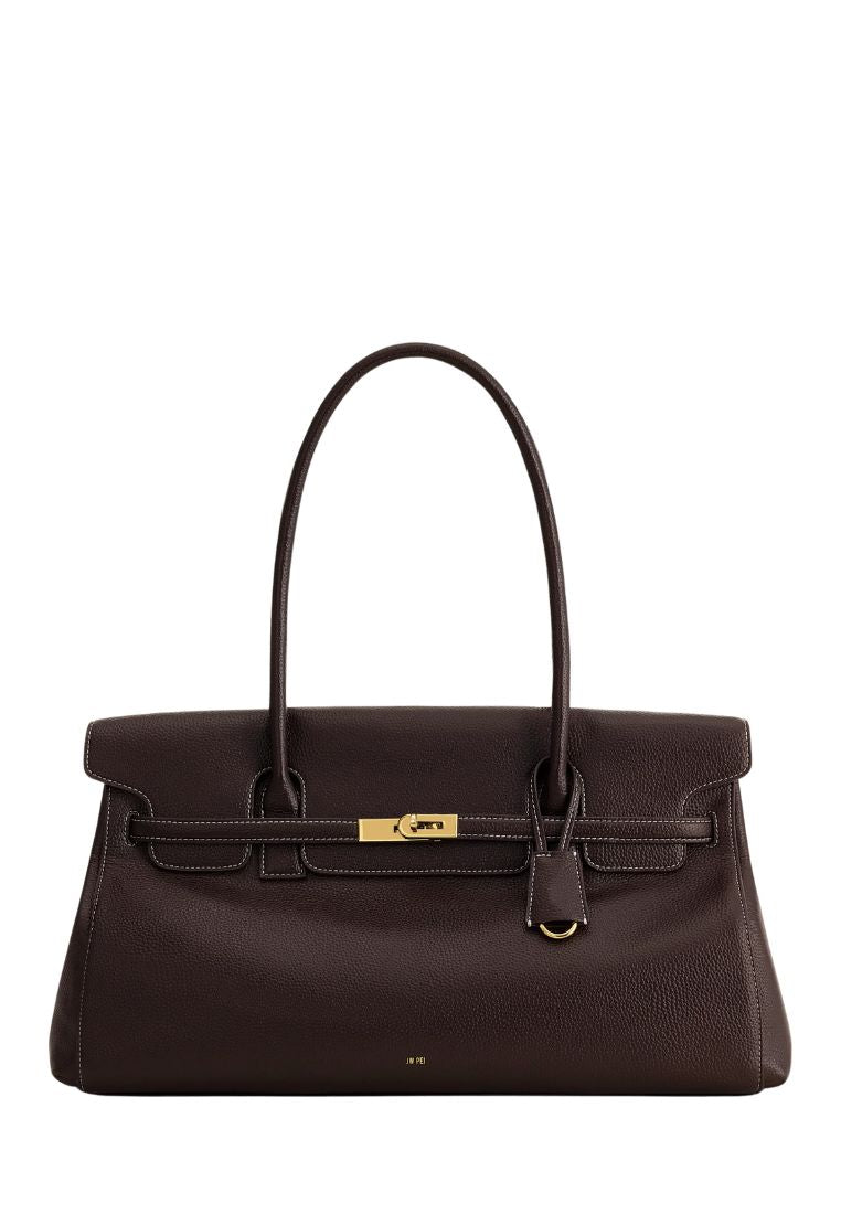 Yara Large Shoulder Bag - Dark Brown