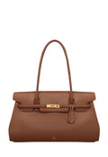 Yara Large Shoulder Bag - Saddle Brown