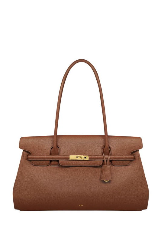 Yara Large Shoulder Bag - Saddle Brown