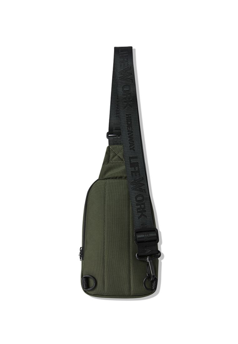 Zipper Pocket Mini Slingbag Khaki
