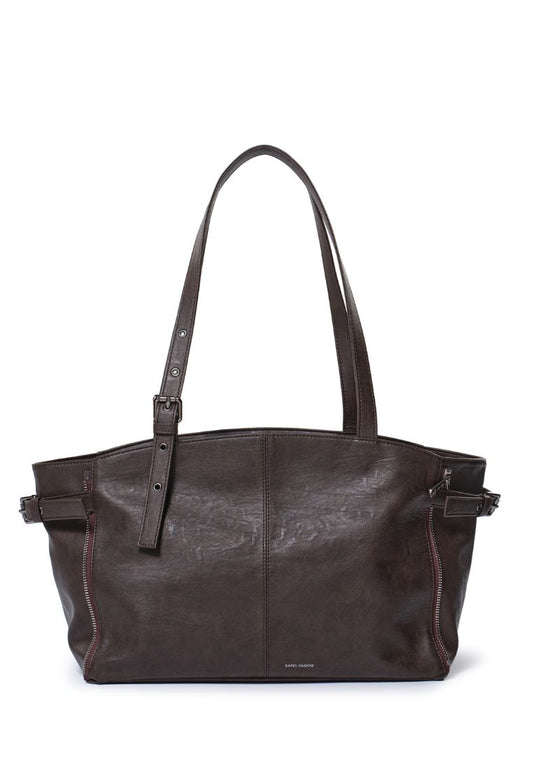 Zipper Shopper M Brushed Chocolate