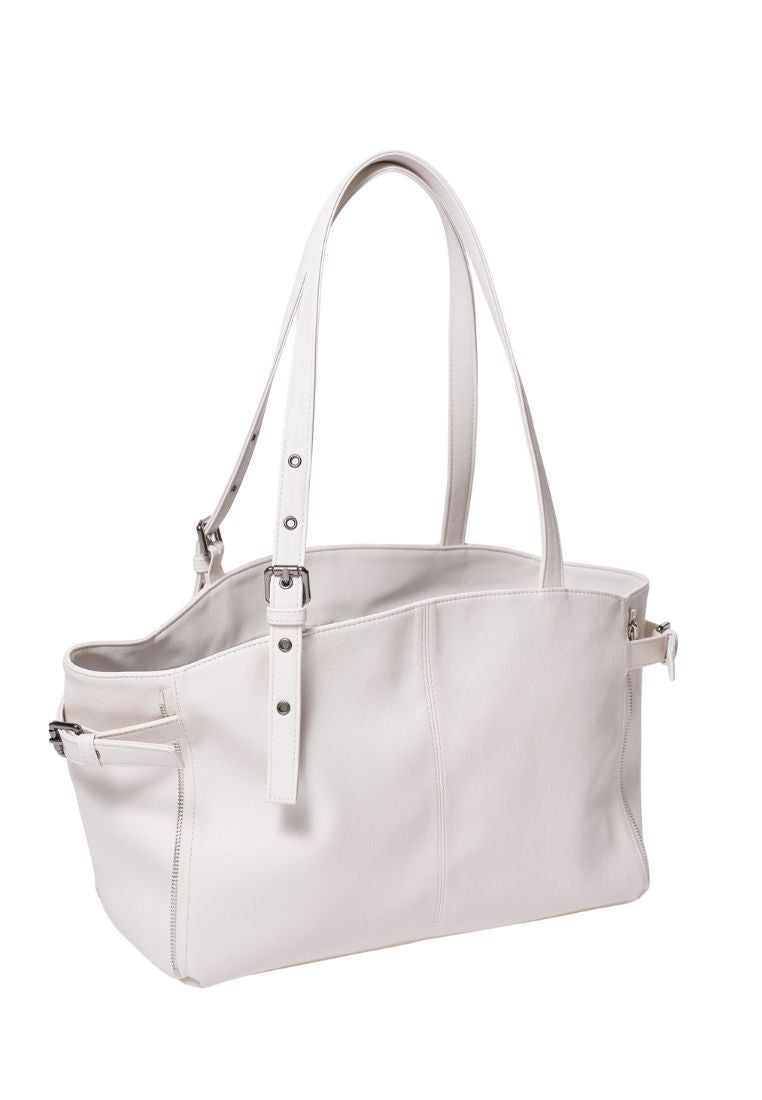 Zipper Shopper M Nappa Ivory