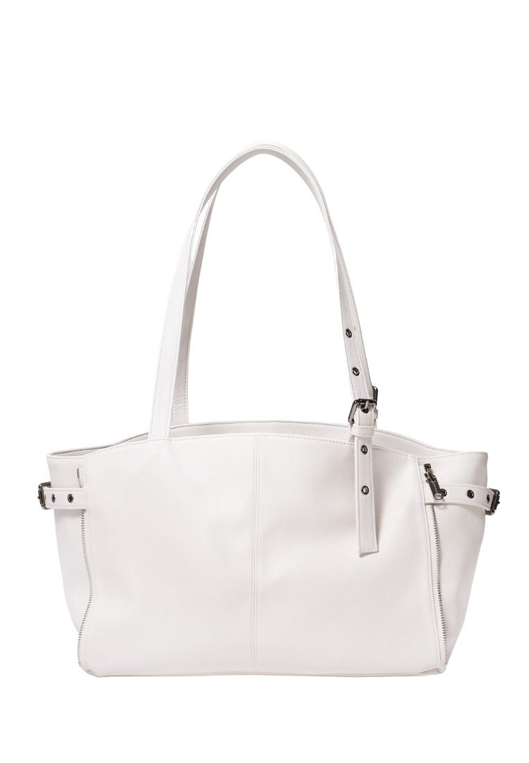 Zipper Shopper M Nappa Ivory
