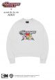 The Powerpuff Girls x Acmedelavie Logo Crop Sweatshirt Cream