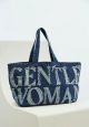 Denim Tote Bag Navy