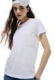 Premium Silk Blended TShirt Logo Slimfit White Coral