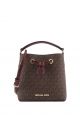 Suri Small Bucket Crossbody Bag In Signature Merlot