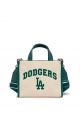 Varsity Basic Canvas S-Tote Bag LA DODGERS cream