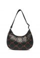 Dia MONOGRAM PU Embo L-Hobo Bag NEW YORK YANKEES black