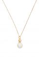 Pearls Of Wisdom Mini Pendant Necklace Cream Multi