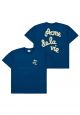 Embossing Script Logo Short Sleeve T-Shirt Blue Green