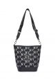 Big Classic MONOGRAM Jacquard New Bucket Bag NEW YORK YANKEES black