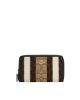 Medium Id Zip Wallet In Signature Jacquard With Stripes