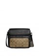 Sullivan Flap Crossbody In Blocked Signature Canvas Khaki Charcoal