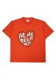 Front Heart Logo Short Sleeve T-Shirt Orange