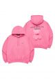 Fuzzy Bear Hoodie Dark Pink