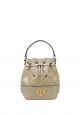 Willa Glazed Mini Bucket Bag Almond Flour