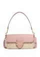 Morgan Shoulder Bag In Signature Canvas Powder Pink Multi