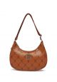 Dia MONOGRAM PU Embo L-Hobo Bag BOSTON REDSOX brown