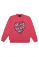 Front Heart Logo Knit Pink