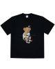 Check Pants Bear Short Sleeve Tshirt Black