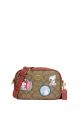 Coach X Peanuts Jamie Camera Bag In Signature Canvas With Patches