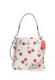 Mollie Bucket 22 With Heart Cherry Print Chalk Multi