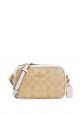 Mini Jamie Camera Bag In Signature Canvas Light Khaki Chalk