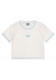 W Classic Logo Baby Crop White