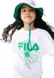 FILA x MARDI [KIDS] Flower T-Shirt White Green