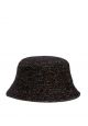 Herringbone Bucket Hat Black Multi