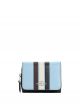 Small Trifold Wallet Retro Stripe Waterfall Midnight Multi