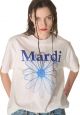 Tshirt FlowerMardi Gradation White Blue