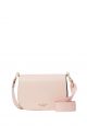 Madison Saffiano Leather Saddle Bag Conch Pink