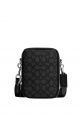 Stanton Crossbody In Signature Jacquard Charcoal Black