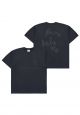 Embossing Script Logo Short Sleeve T-Shirt Charcoal