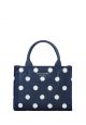 The Little Better Sam Sunshine Dot Mini Tote Rich Navy