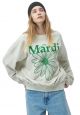 Sweatshirt Flower Mardi Oatmeal Green