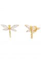 Greenhouse Dragonfly Studs Gold