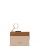 Mini Skinny Id Case In Colorblock Light Saddle Multi